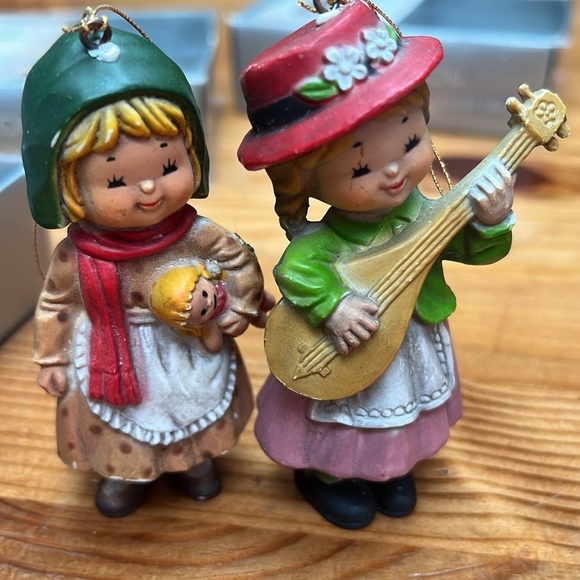 Lot of seven Christmas ornaments vintage from Bradford novelty company Hong Kong - Picture 7 of 11